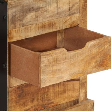 vidaXL Μπουφές 80x30x55cm από Μασίφ Ακατέργαστο Ξύλο Μάνγκο 1 τεμ.