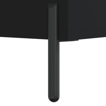 vidaXL Ντουλάπι Μαύρο 34,5x34x180cm από Επεξεργασμένο Ξύλο 1 τεμ.