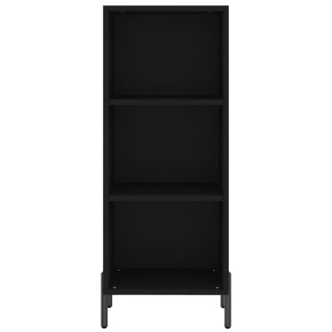 vidaXL Ντουλάπι Μαύρο 34,5x34x180cm από Επεξεργασμένο Ξύλο 1 τεμ.