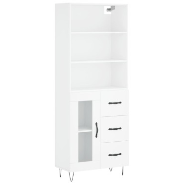 vidaXL Ντουλάπι Λευκό 69,5x34x180cm από Επεξεργασμένο Ξύλο 1 τεμ.