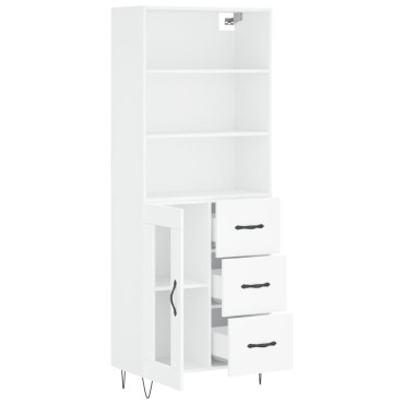 vidaXL Ντουλάπι Λευκό 69,5x34x180cm από Επεξεργασμένο Ξύλο 1 τεμ.