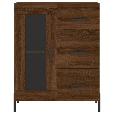 vidaXL Ντουλάπι Καφέ Δρυς 69,5x34x180cm από Επεξεργασμένο Ξύλο 1 τεμ.