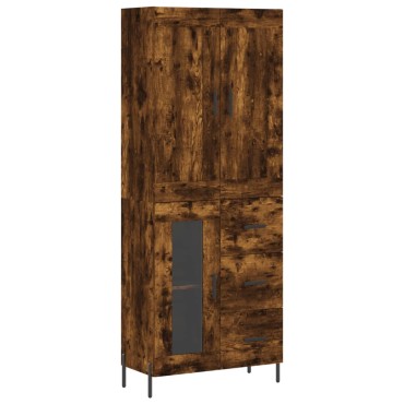 vidaXL Ντουλάπι Καπνιστή Δρυς 69,5x34x180cm από Επεξεργασμένο Ξύλο 1 τεμ.