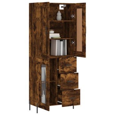 vidaXL Ντουλάπι Καπνιστή Δρυς 69,5x34x180cm από Επεξεργασμένο Ξύλο 1 τεμ.