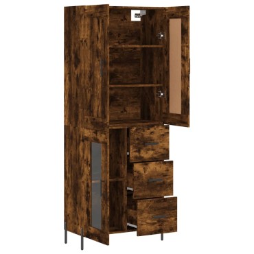 vidaXL Ντουλάπι Καπνιστή Δρυς 69,5x34x180cm από Επεξεργασμένο Ξύλο 1 τεμ.