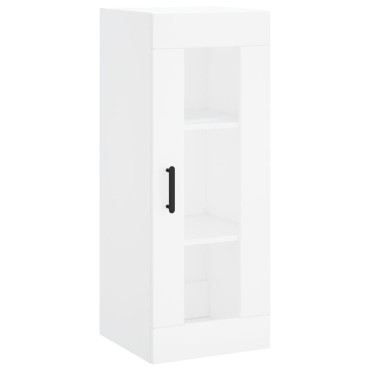 vidaXL Ντουλάπι Λευκό 34,5x34x180cm από Επεξεργασμένο Ξύλο 1 τεμ.