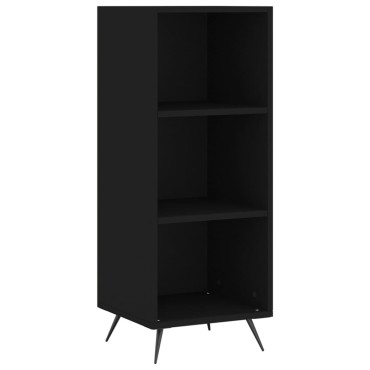 vidaXL Ντουλάπι Μαύρο 34,5x34x180cm από Επεξεργασμένο Ξύλο 1 τεμ.