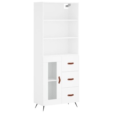 vidaXL Ντουλάπι Λευκό 69,5x34x180cm από Επεξεργασμένο Ξύλο 1 τεμ.