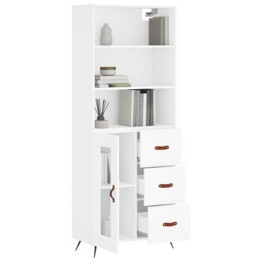 vidaXL Ντουλάπι Λευκό 69,5x34x180cm από Επεξεργασμένο Ξύλο 1 τεμ.
