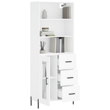 vidaXL Ντουλάπι Λευκό 69,5x34x180cm από Επεξεργασμένο Ξύλο 1 τεμ.