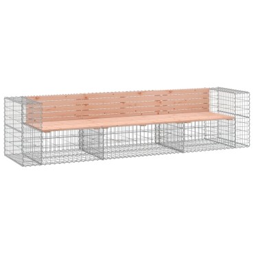vidaXL Παγκάκι Συρματοκιβώτιο 287x71x65,5cm Μασίφ Ξύλο Ψευδοτσούγκας 1 τεμ.