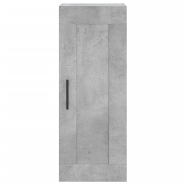 vidaXL Ντουλάπι Γκρι Σκυροδέματος 34,5x34x180cm Επεξεργασμένο Ξύλο 1 τεμ.