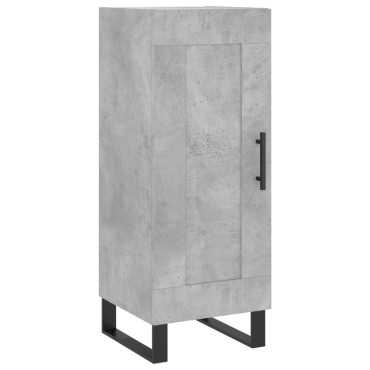 vidaXL Ντουλάπι Γκρι Σκυροδέματος 34,5x34x180cm Επεξεργασμένο Ξύλο 1 τεμ.