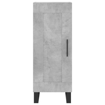 vidaXL Ντουλάπι Γκρι Σκυροδέματος 34,5x34x180cm Επεξεργασμένο Ξύλο 1 τεμ.