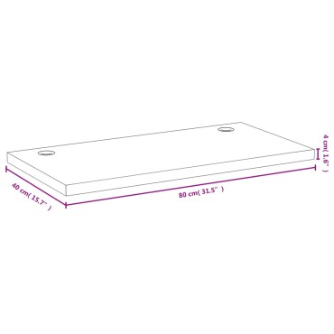vidaXL Επιφάνεια Γραφείου 80x40x4 εκ. από Μπαμπού