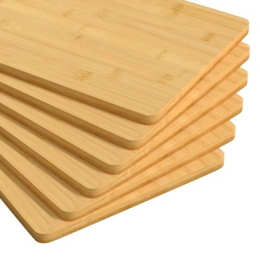 vidaXL Πιάτα Πρωινού 6 Τεμ. 22 x 14 x 0,8 εκ. από Μπαμπού