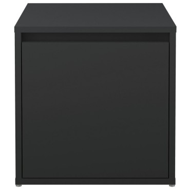 vidaXL Κουτί με Συρτάρι Μαύρο 40,5x40x40cm Επεξεργασμένο Ξύλο