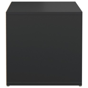 vidaXL Κουτί με Συρτάρι Μαύρο 40,5x40x40cm Επεξεργασμένο Ξύλο