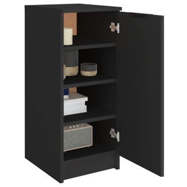 vidaXL Παπουτσοθήκη Μαύρη 30x35x70cm από Επεξεργασμένο Ξύλο 1 τεμ.