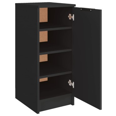 vidaXL Παπουτσοθήκη Μαύρη 30x35x70cm από Επεξεργασμένο Ξύλο 1 τεμ.