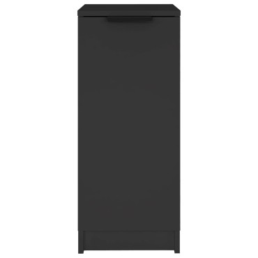 vidaXL Παπουτσοθήκη Μαύρη 30x35x70cm από Επεξεργασμένο Ξύλο 1 τεμ.