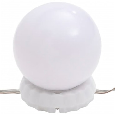 vidaXL Μπουντουάρ με LED Σετ Μαύρο 86,5x35x136cm