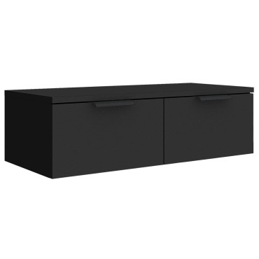 vidaXL Ντουλάπι Τοίχου Μαύρο 68x30x20cm από Επεξεργασμένο Ξύλο 1 τεμ.