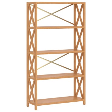 vidaXL Ραφιέρα 5 Επιπέδων 80x30x146cm από Μασίφ Ξύλο Δρυός 1 τεμ.