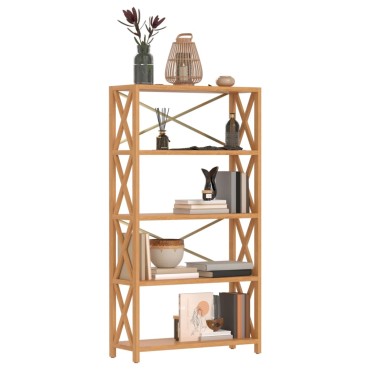 vidaXL Ραφιέρα 5 Επιπέδων 80x30x146cm από Μασίφ Ξύλο Δρυός 1 τεμ.