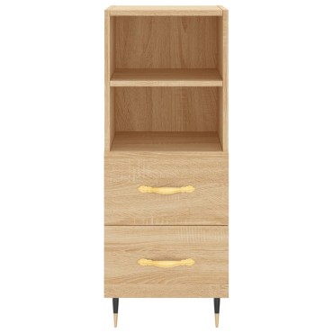vidaXL Ντουλάπι Sonoma Δρυς 34,5x34x90cm από Επεξεργασμένο Ξύλο 1 τεμ.