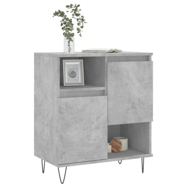 vidaXL Ντουλάπι Γκρι Σκυροδέματος 60x35x70cm Επεξεργασμένο Ξύλο 1 τεμ.