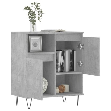 vidaXL Ντουλάπι Γκρι Σκυροδέματος 60x35x70cm Επεξεργασμένο Ξύλο 1 τεμ.