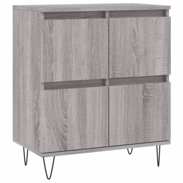 vidaXL Ντουλάπι Γκρι Sonoma 60x35x70cm από Επεξεργασμένο Ξύλο 1 τεμ.
