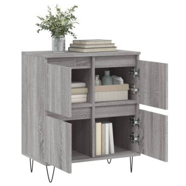 vidaXL Ντουλάπι Γκρι Sonoma 60x35x70cm από Επεξεργασμένο Ξύλο 1 τεμ.