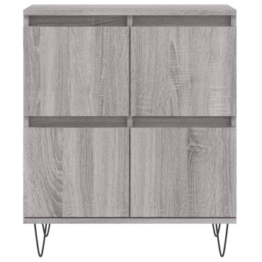 vidaXL Ντουλάπι Γκρι Sonoma 60x35x70cm από Επεξεργασμένο Ξύλο 1 τεμ.