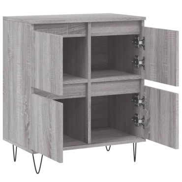 vidaXL Ντουλάπι Γκρι Sonoma 60x35x70cm από Επεξεργασμένο Ξύλο 1 τεμ.