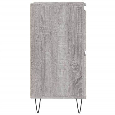 vidaXL Ντουλάπι Γκρι Sonoma 60x35x70cm από Επεξεργασμένο Ξύλο 1 τεμ.