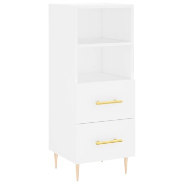 vidaXL Ντουλάπι Λευκό 34,5x34x90cm από Επεξεργασμένο Ξύλο 1 τεμ.
