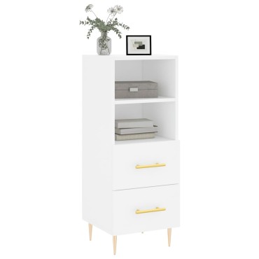 vidaXL Ντουλάπι Λευκό 34,5x34x90cm από Επεξεργασμένο Ξύλο 1 τεμ.