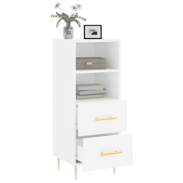 vidaXL Ντουλάπι Λευκό 34,5x34x90cm από Επεξεργασμένο Ξύλο 1 τεμ.