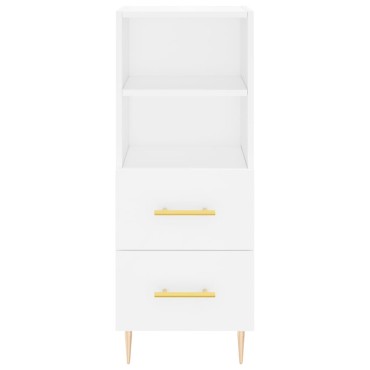 vidaXL Ντουλάπι Λευκό 34,5x34x90cm από Επεξεργασμένο Ξύλο 1 τεμ.