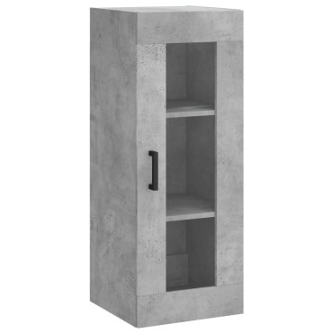 vidaXL Ντουλάπι Τοίχου Γκρι Σκυροδέματος 34,5x34x90cm 1 τεμ.