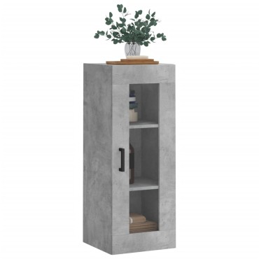 vidaXL Ντουλάπι Τοίχου Γκρι Σκυροδέματος 34,5x34x90cm 1 τεμ.