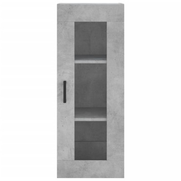 vidaXL Ντουλάπι Τοίχου Γκρι Σκυροδέματος 34,5x34x90cm 1 τεμ.