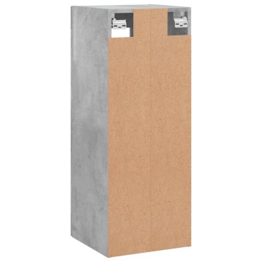 vidaXL Ντουλάπι Τοίχου Γκρι Σκυροδέματος 34,5x34x90cm 1 τεμ.
