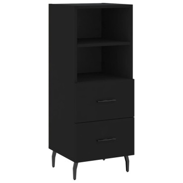 vidaXL Ντουλάπι Μαύρο 34,5x34x90cm από Επεξεργασμένο Ξύλο 1 τεμ.
