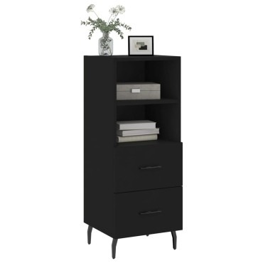 vidaXL Ντουλάπι Μαύρο 34,5x34x90cm από Επεξεργασμένο Ξύλο 1 τεμ.