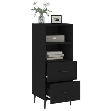 vidaXL Ντουλάπι Μαύρο 34,5x34x90cm από Επεξεργασμένο Ξύλο 1 τεμ.