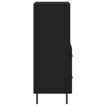 vidaXL Ντουλάπι Μαύρο 34,5x34x90cm από Επεξεργασμένο Ξύλο 1 τεμ.