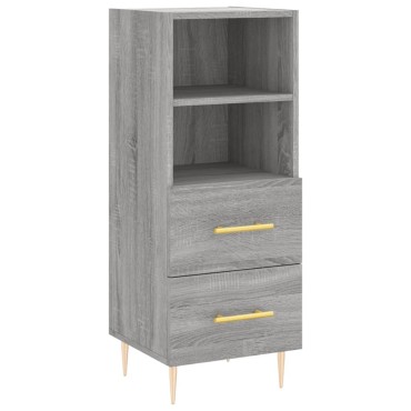 vidaXL Ντουλάπι Γκρι Sonoma 34,5x34x90cm από Επεξεργασμένο Ξύλο 1 τεμ.
